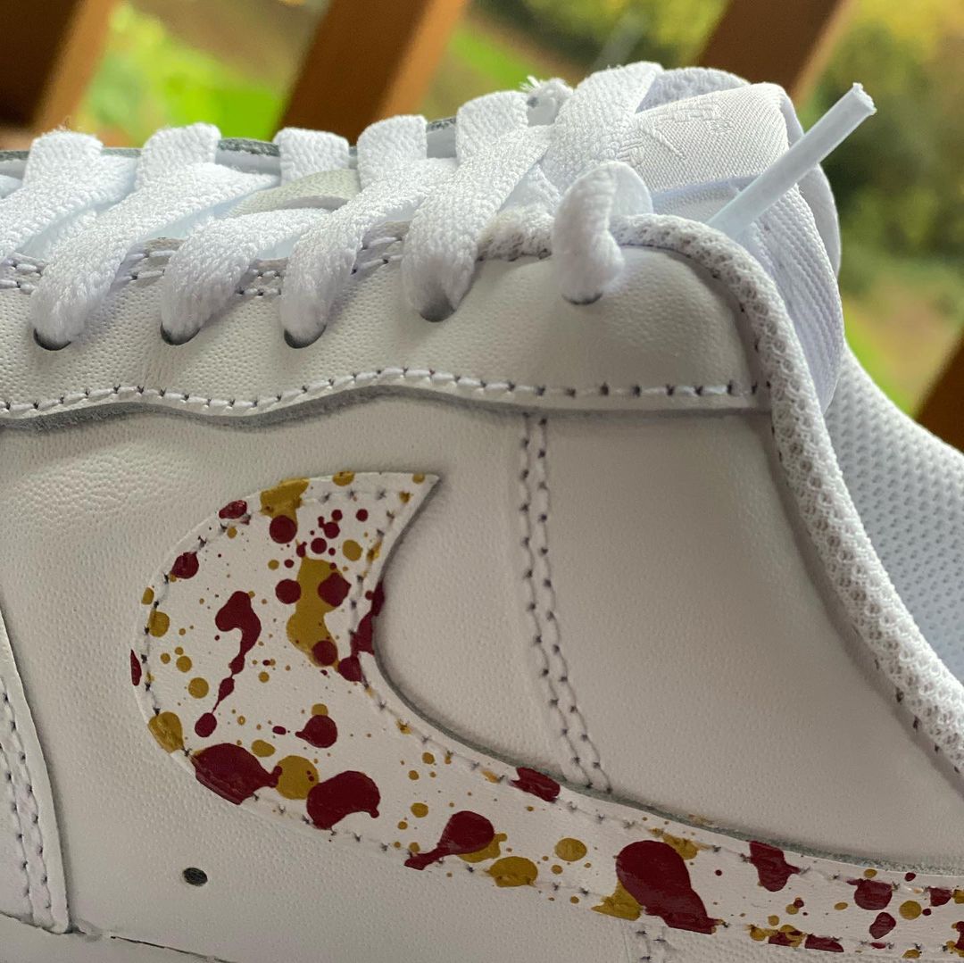 Splatter Air Force 1s!-shecustomize