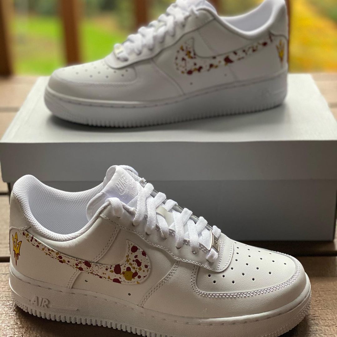 Splatter Air Force 1s!-shecustomize