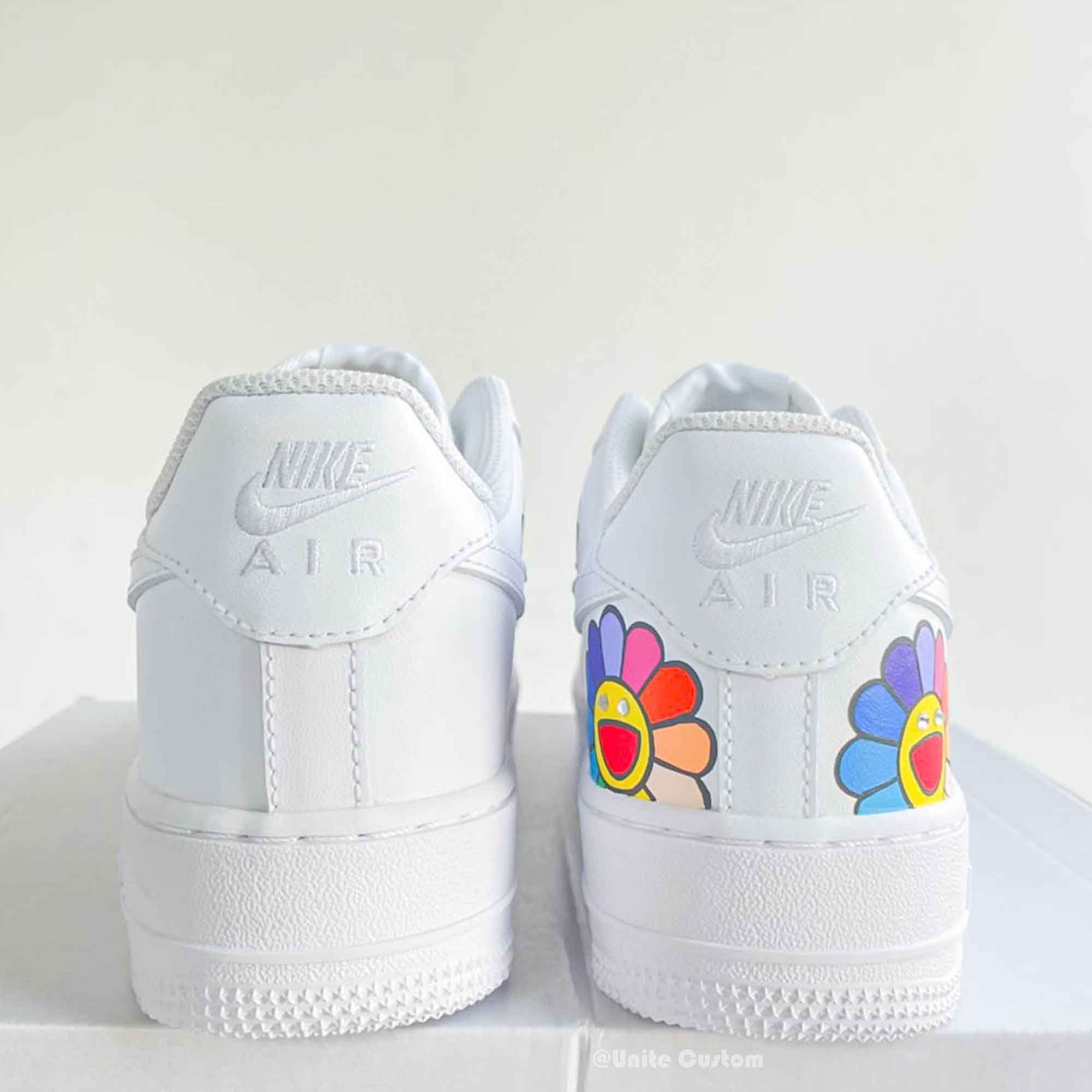 Takashi Murakami Colorful Flowers Custom Air Force 1-shecustomize