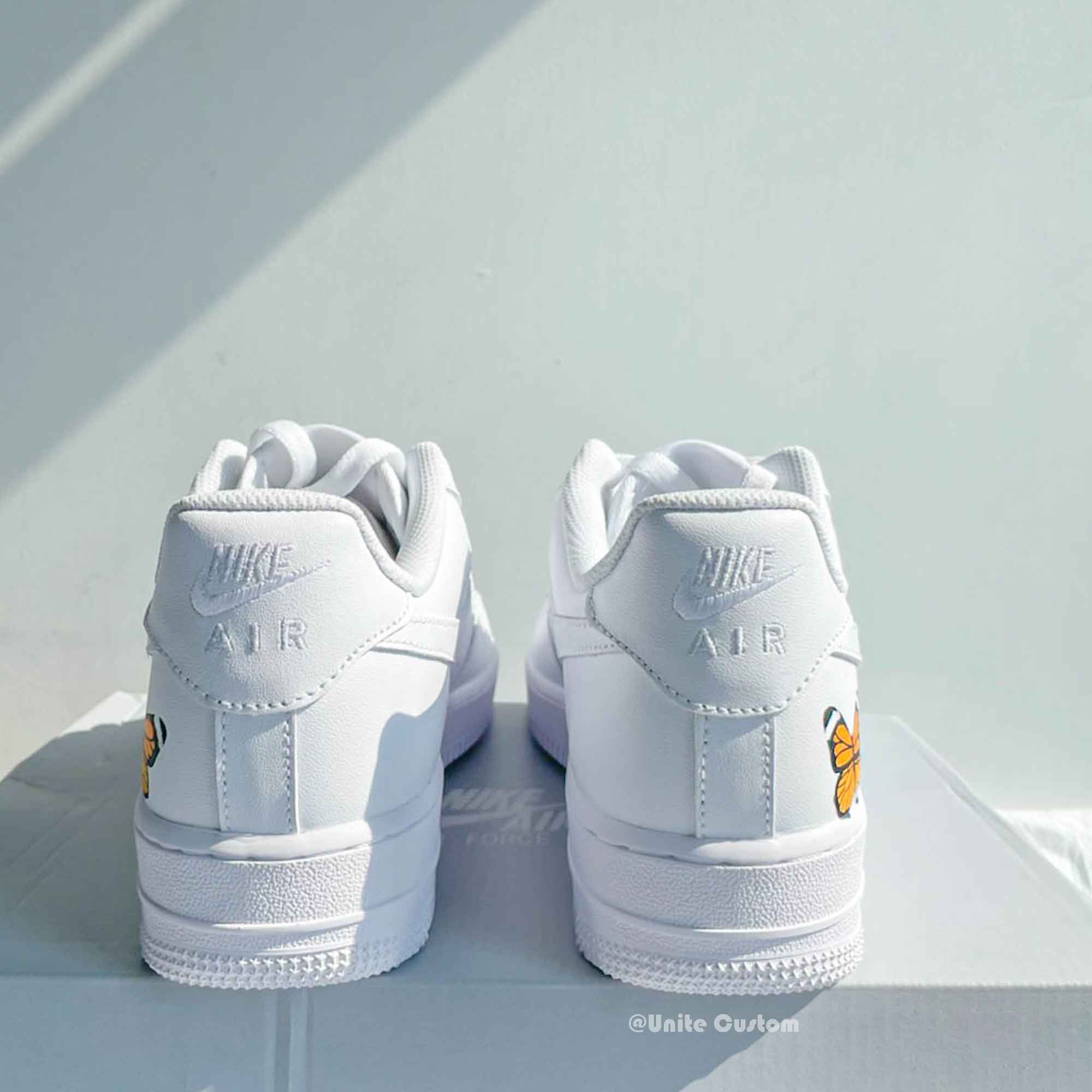 Tan Butterfly Custom Air Force 1-shecustomize