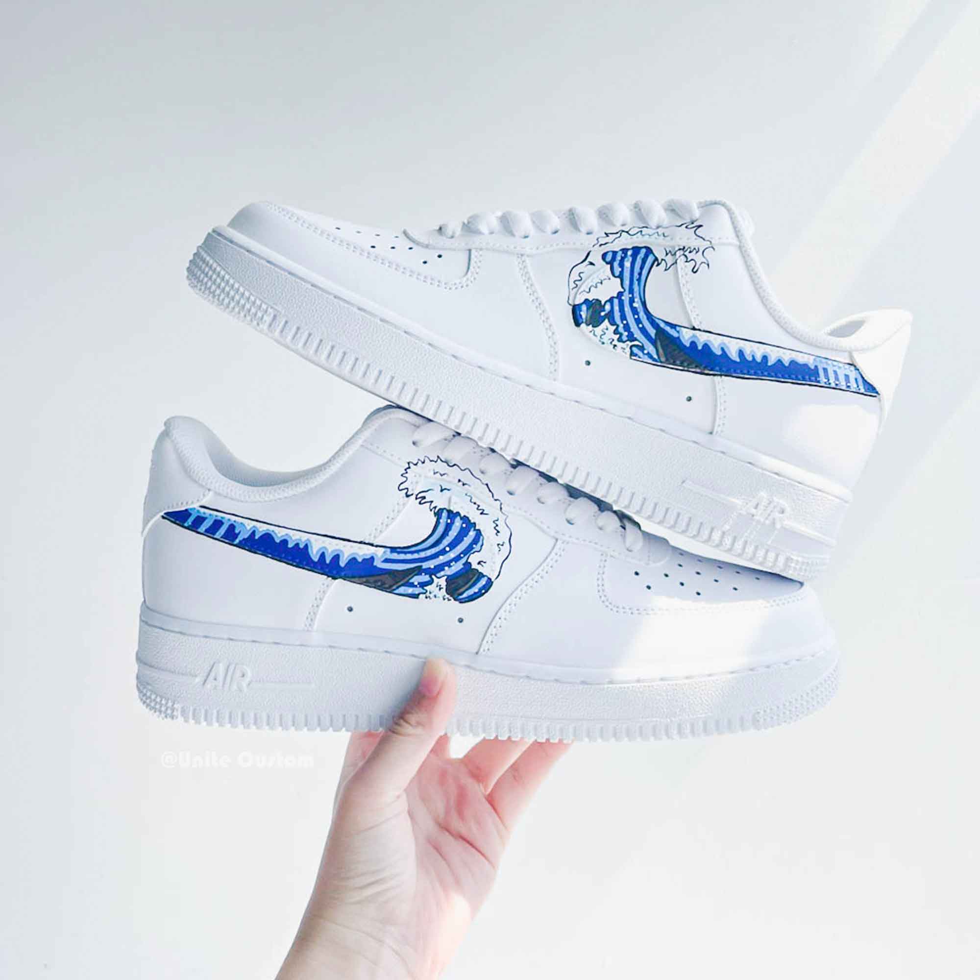 The Great Wave off Kanagawa Custom Air Force 1-shecustomize