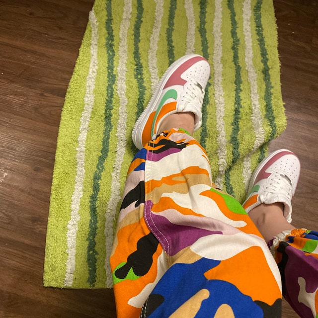 Three Colors Custom Air Force 1's-shecustomize