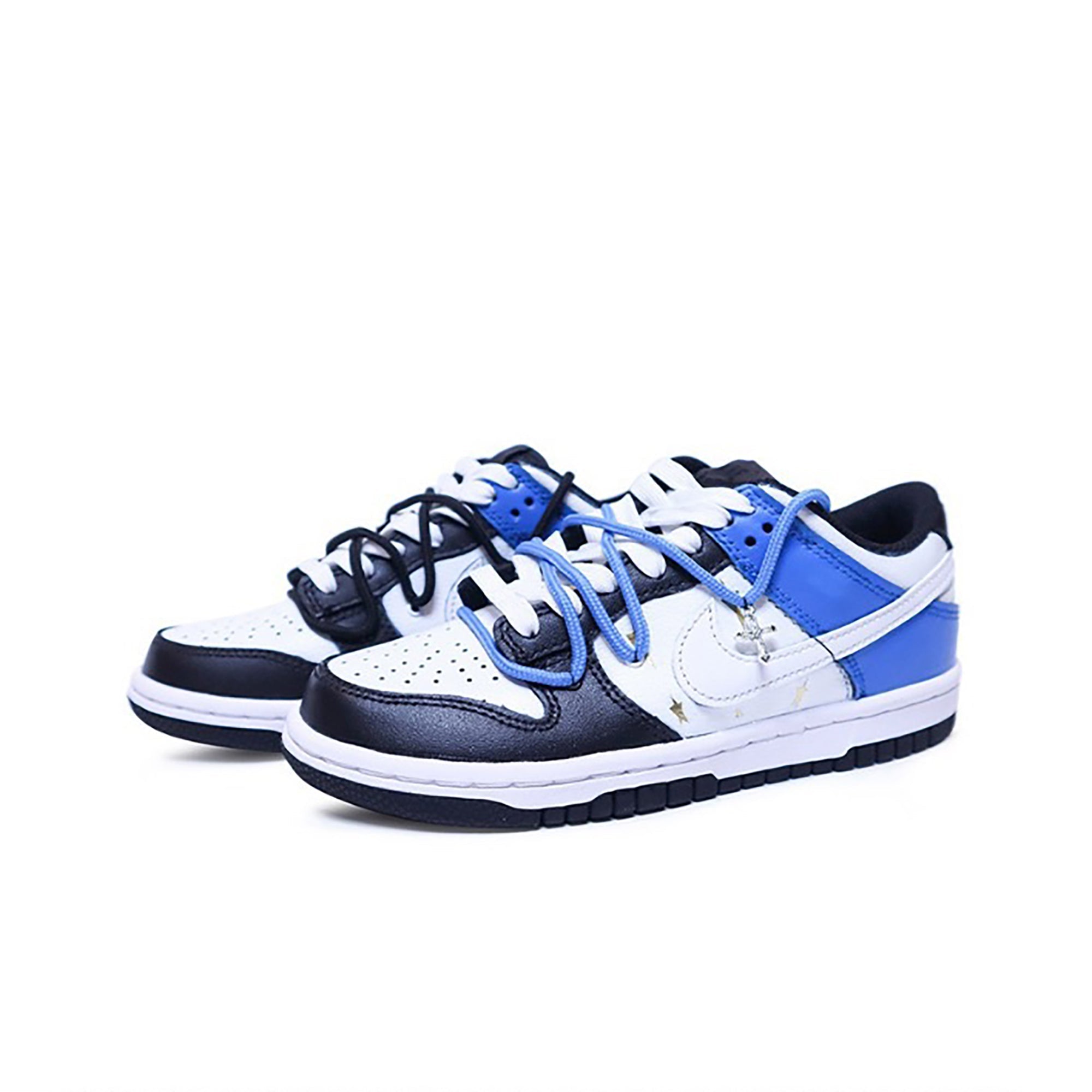 Travis Scott Black Blue White Custom Nike Dunk-shecustomize