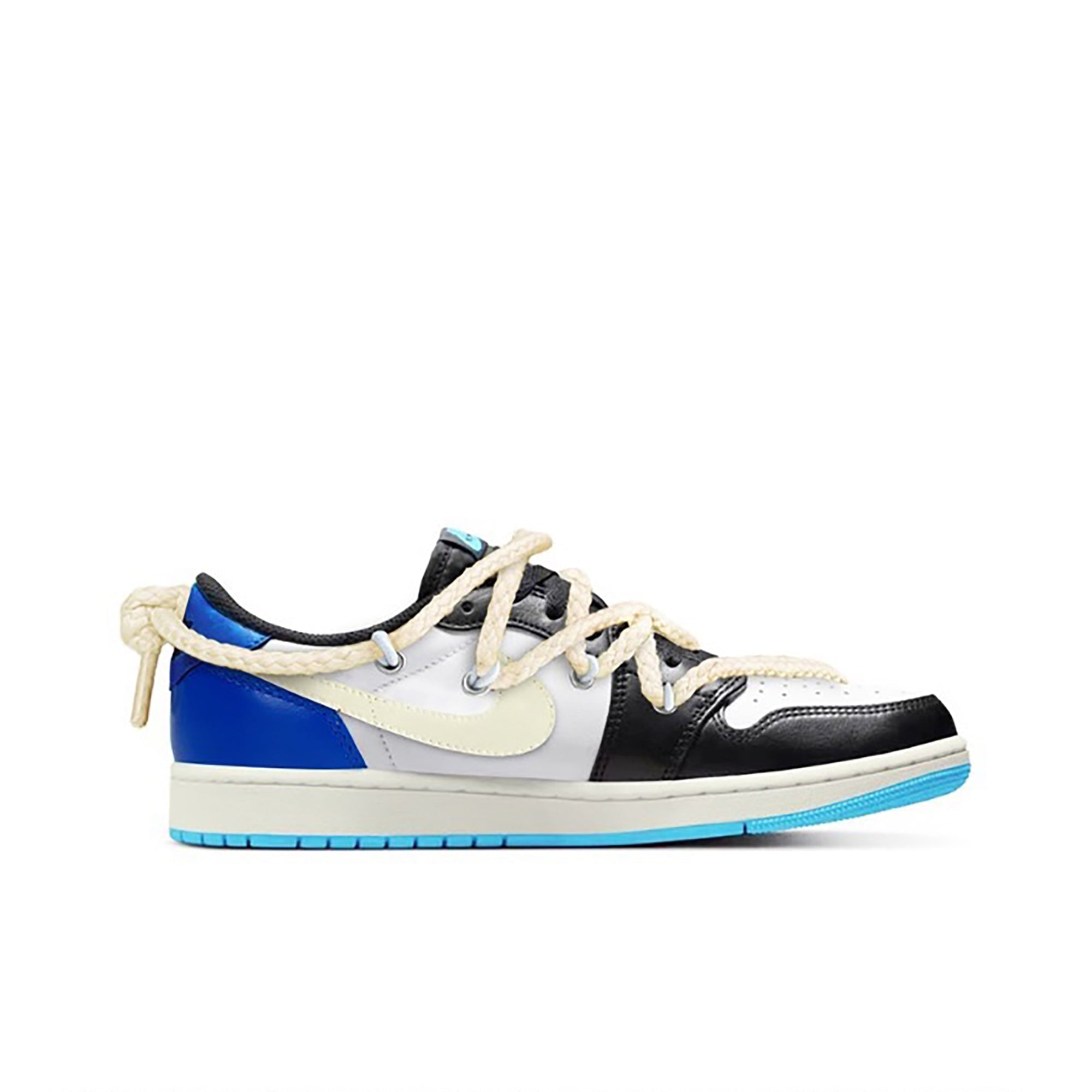 Travis Scott Blue Black White Custom Air Jordan 1 Low-shecustomize