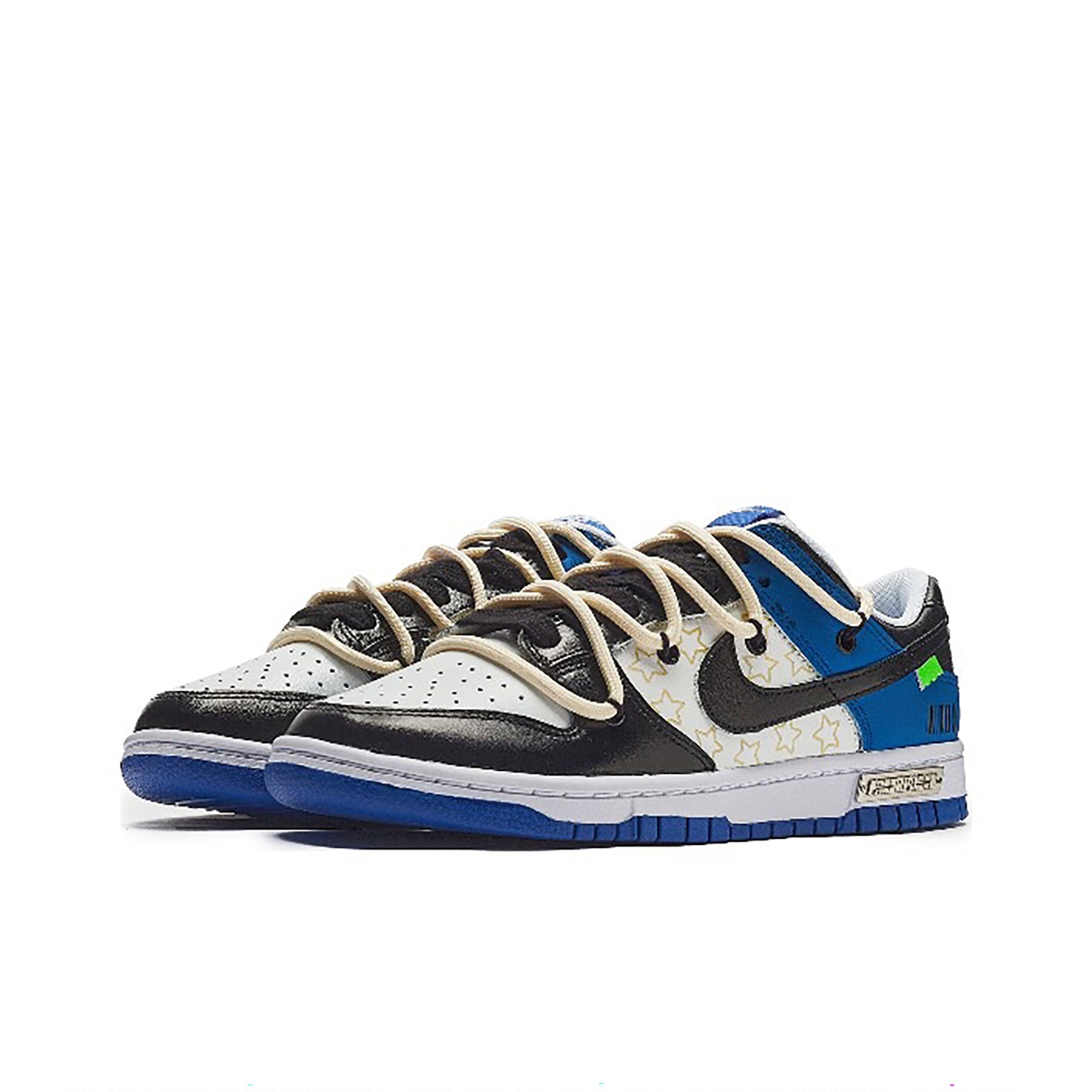 Travis Scott Blue Black White Custom Nike Dunk-shecustomize