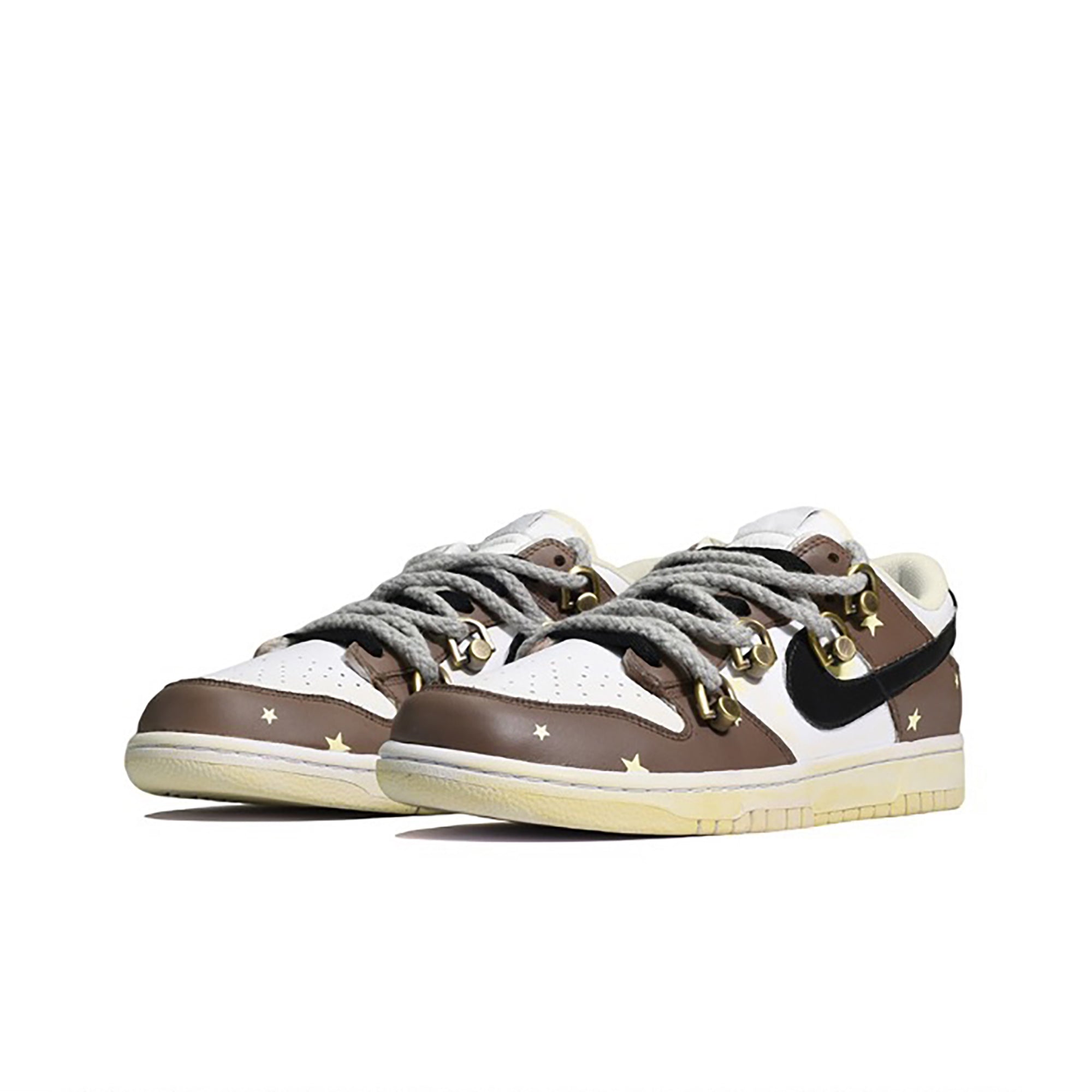 Travis Scott Brown Star Custom Nike Dunk-shecustomize