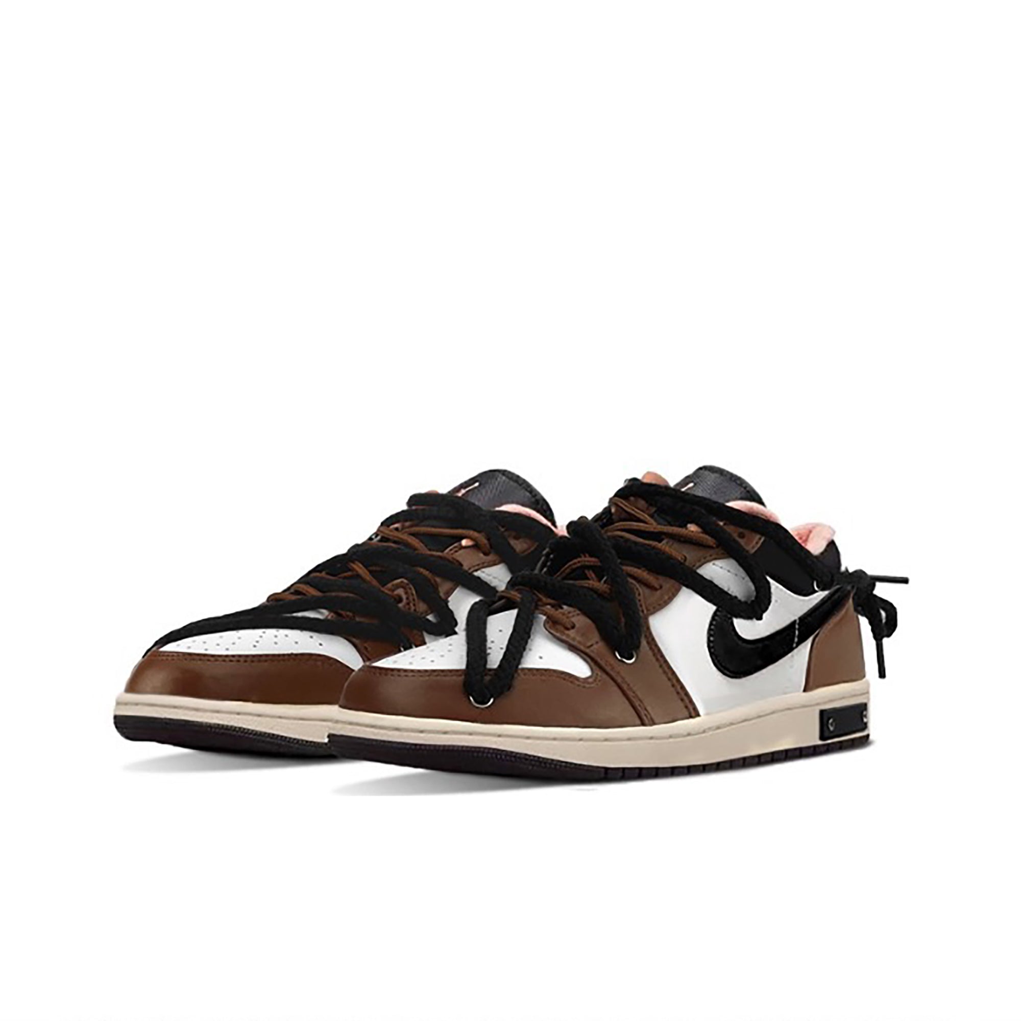 Travis Scott Brown White Custom Nike Dunk-shecustomize