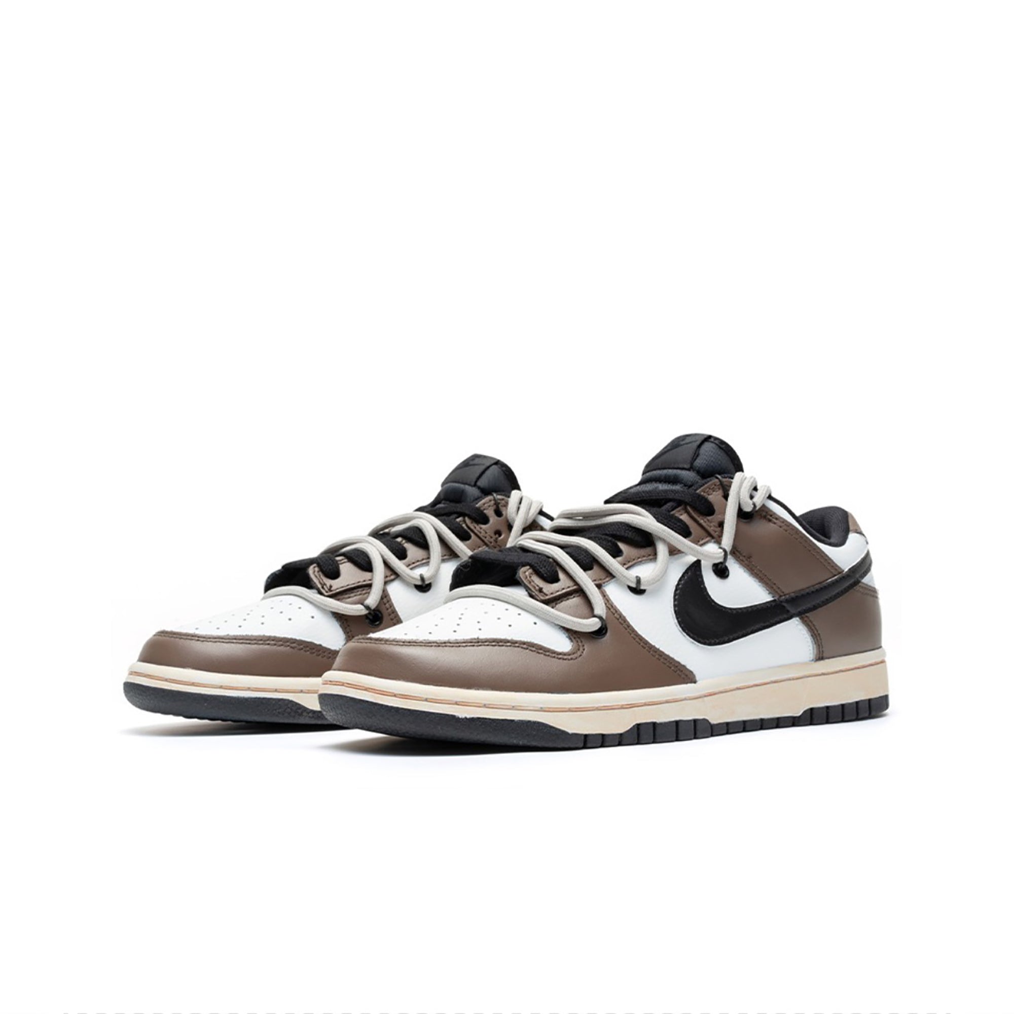 Travis Scott Brown White Custom Nike Dunk-shecustomize