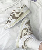Travis Scott Brown White Paisley Custom Nike Dunk-shecustomize