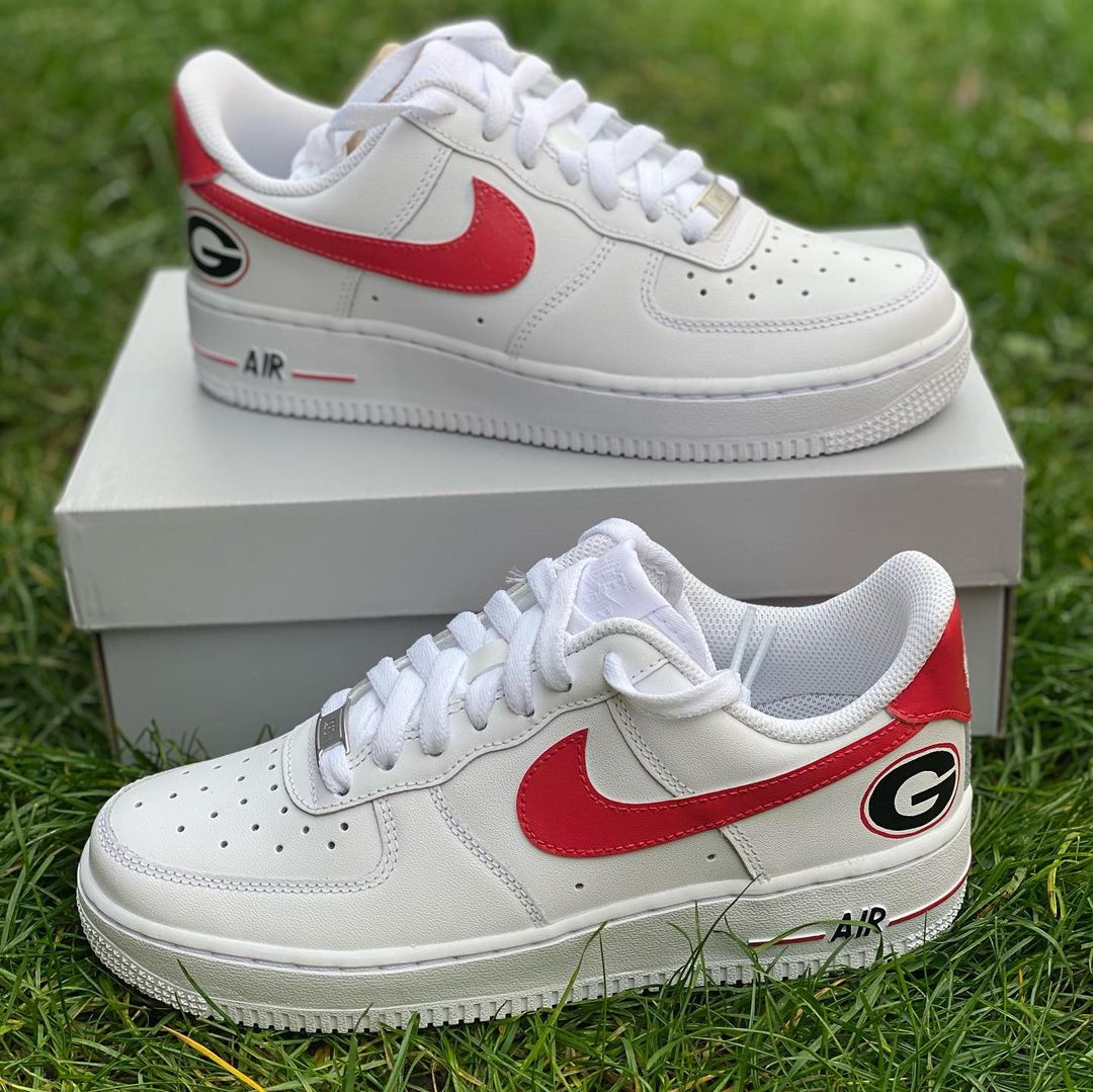 University of Georgia Custom Air Force 1’s-shecustomize