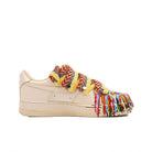 White Yellow Splash Ink Custom Air Force 1-shecustomize