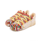 White Yellow Splash Ink Custom Air Force 1-shecustomize