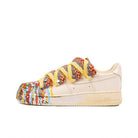 White Yellow Splash Ink Custom Air Force 1-shecustomize