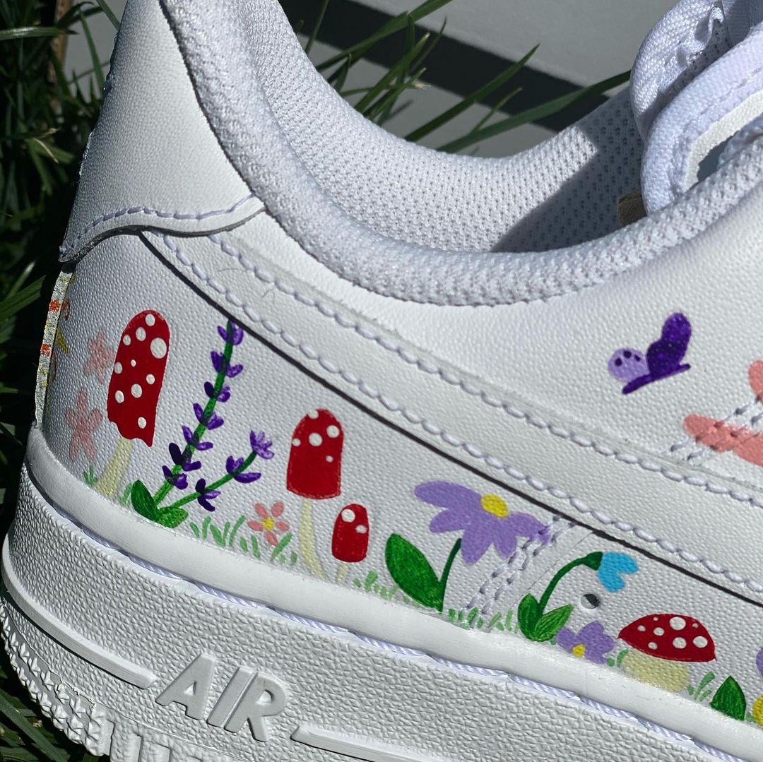Wildflower Custom Air Force 1’s-shecustomize