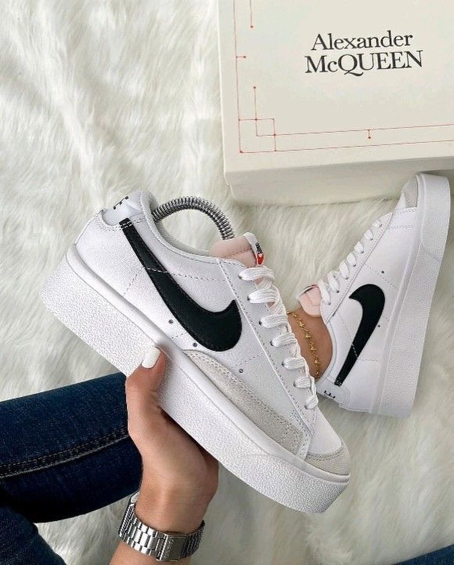 Black Swoosh Custom Blazer Low 77-shecustomize