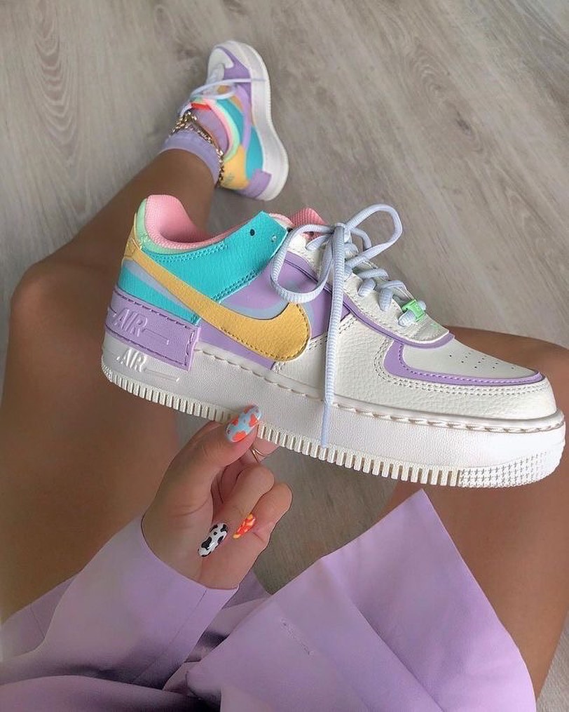 Macaron Color Custom Air Force Shadow 1s-shecustomize