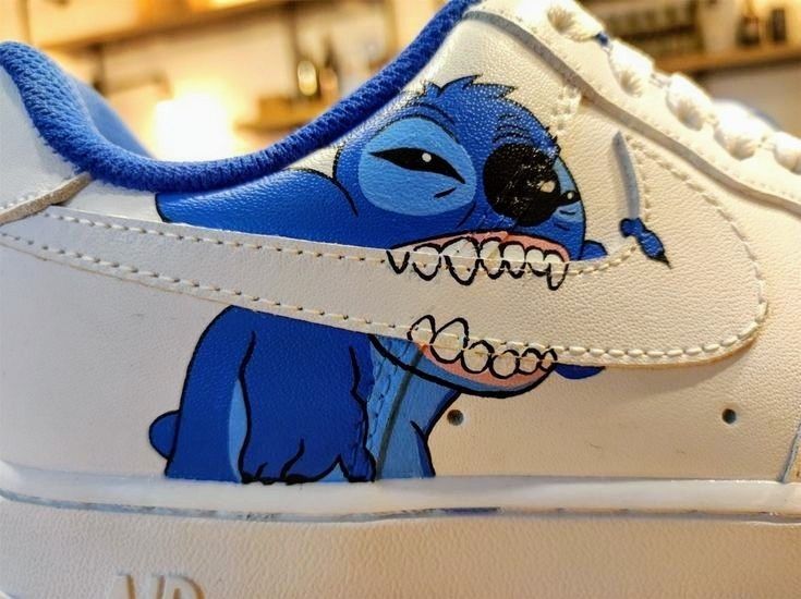Hand Painted Stitch Custom Air Force 1 Sneakers-shecustomize