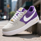 Gray Blue White Custom Air Force 1-shecustomize