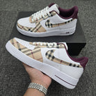 Checkered Patch Custom Air Force 1-shecustomize