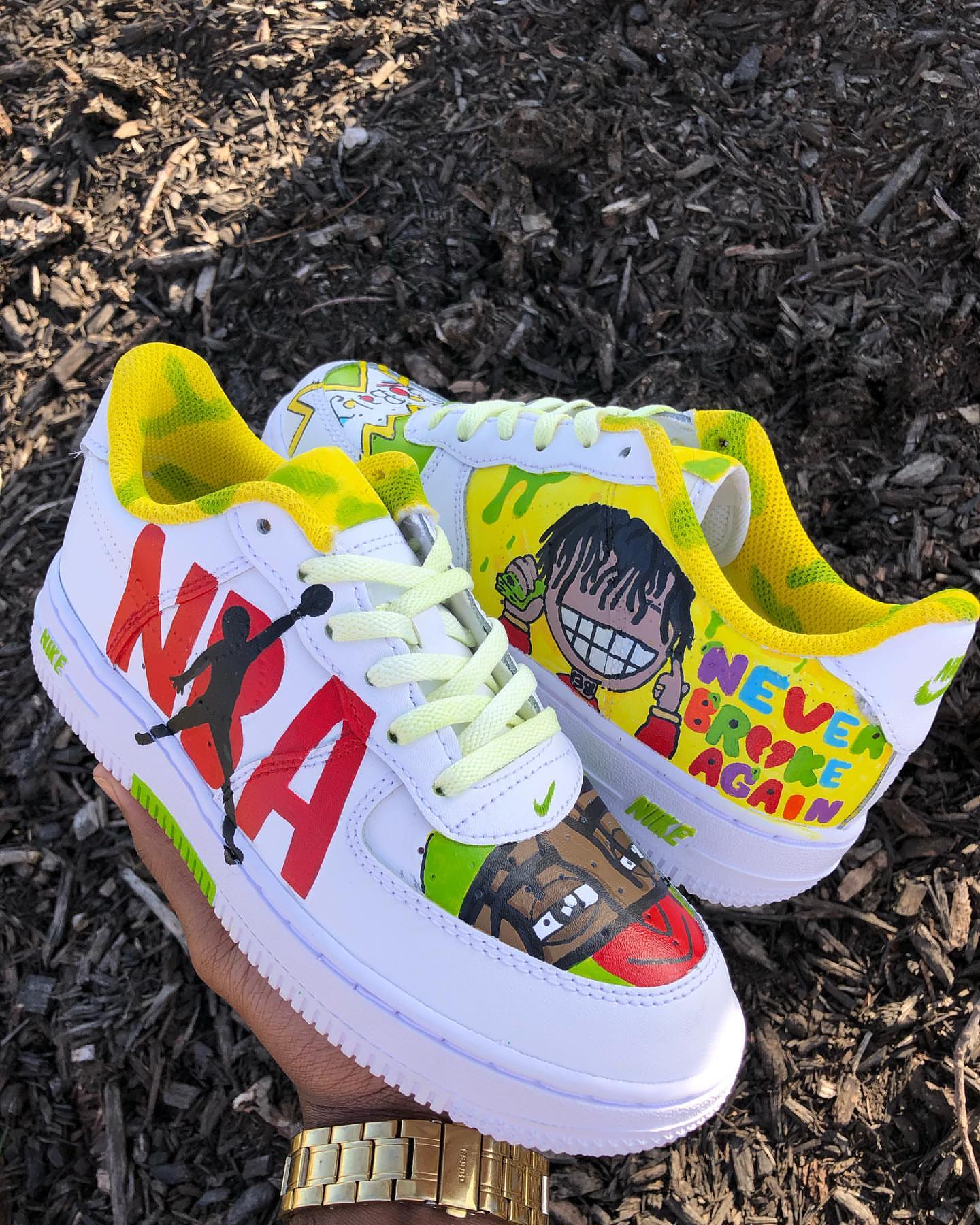 Hand Painted Custom Cartoon Air Force 1 Sneakers-shecustomize