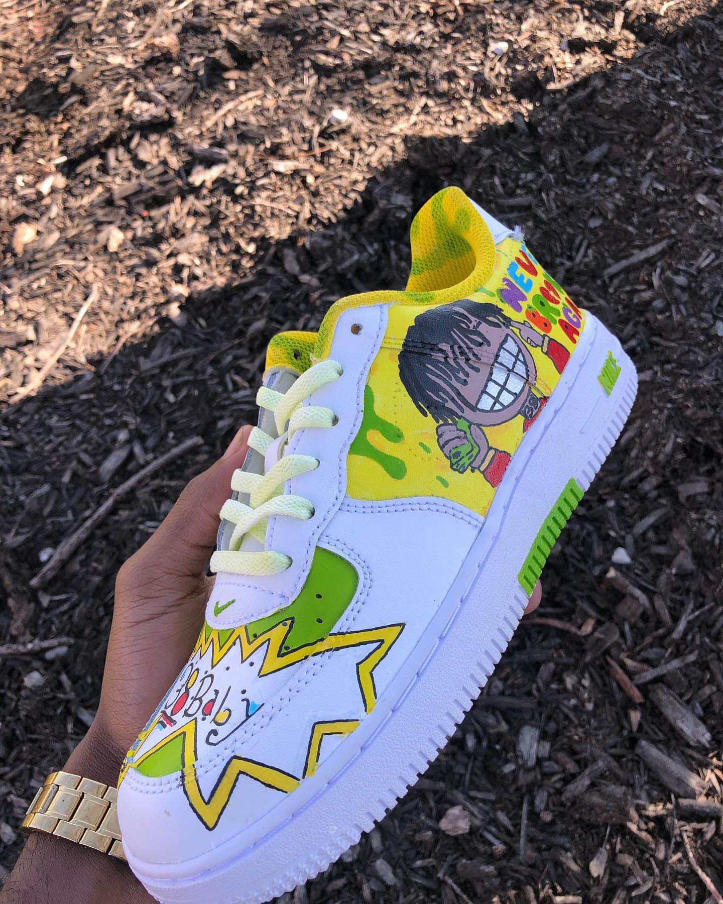 Hand Painted Custom Cartoon Air Force 1 Sneakers-shecustomize