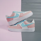 Baby Blue Pink Air Force 1s Custom Shoes Sneakers-shecustomize