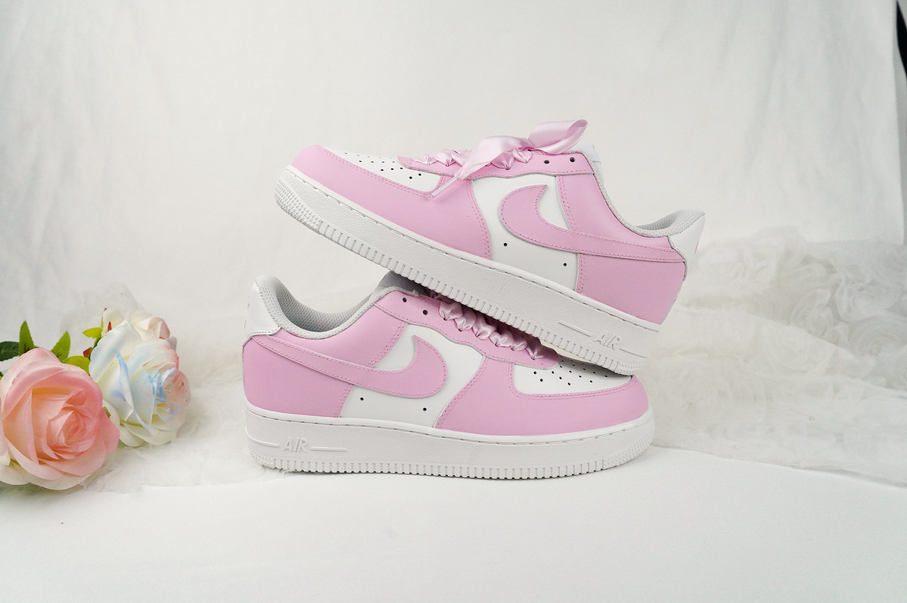 Pink Air Force 1s Custom Shoes Sneakers-shecustomize