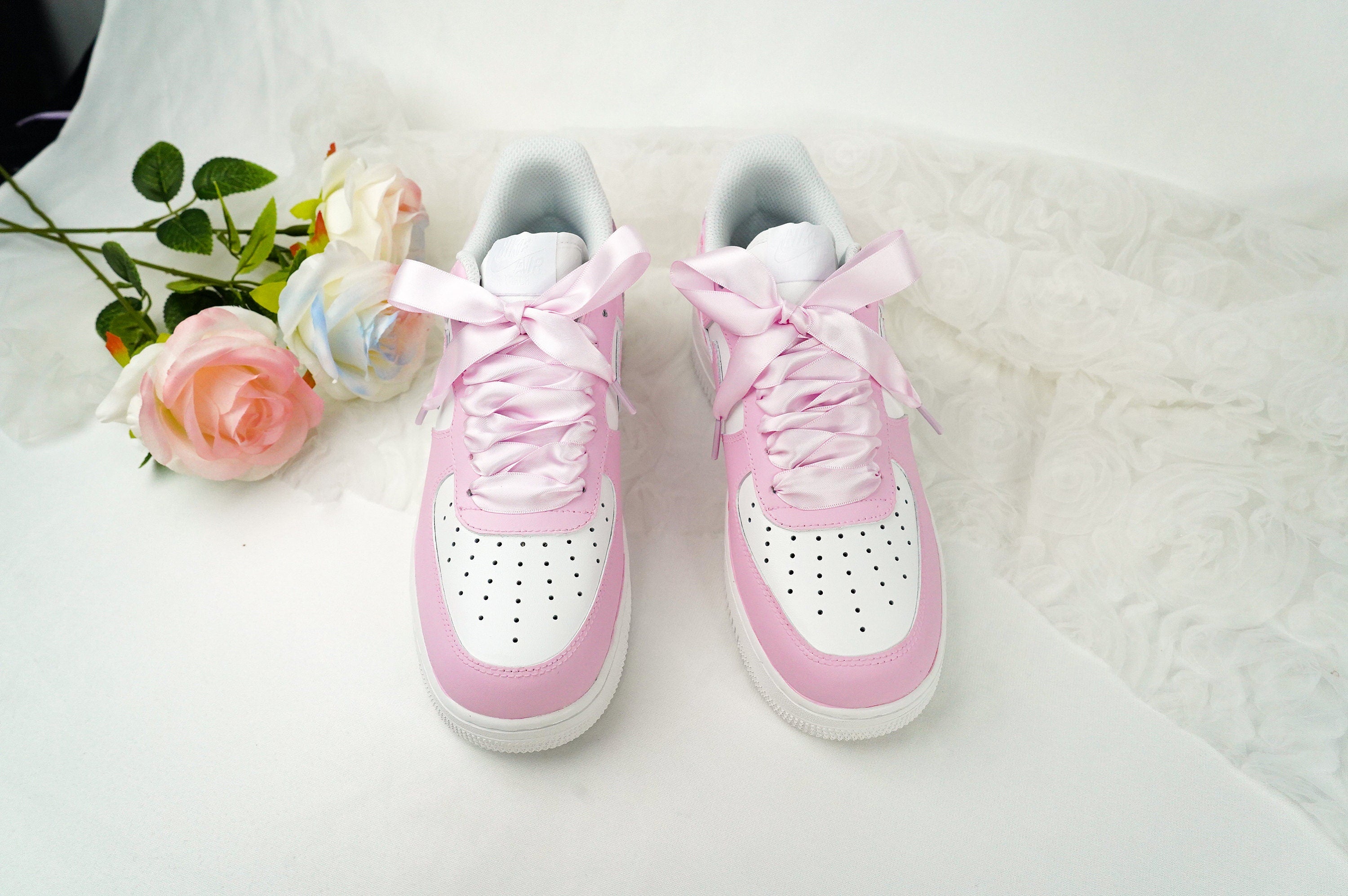 Pink Air Force 1s Custom Shoes Sneakers-shecustomize