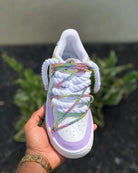 Pastel Hand Painted Custom Air Force 1 Rhinestone Sneakers-shecustomize