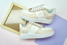 Beige Brown Air Force 1s Custom Shoes Sneakers-shecustomize