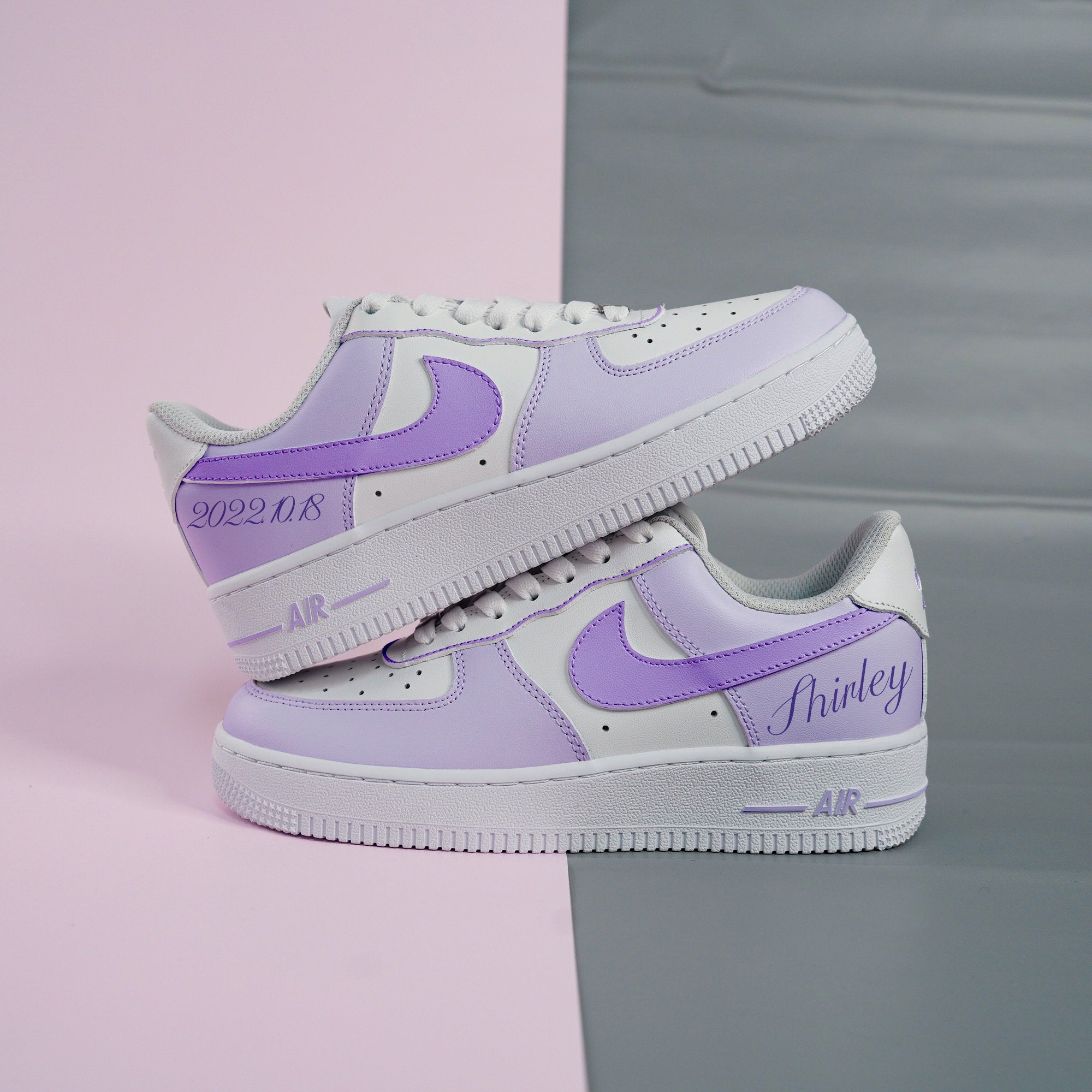 Purple Air Force 1s Custom Shoes Sneakers-shecustomize