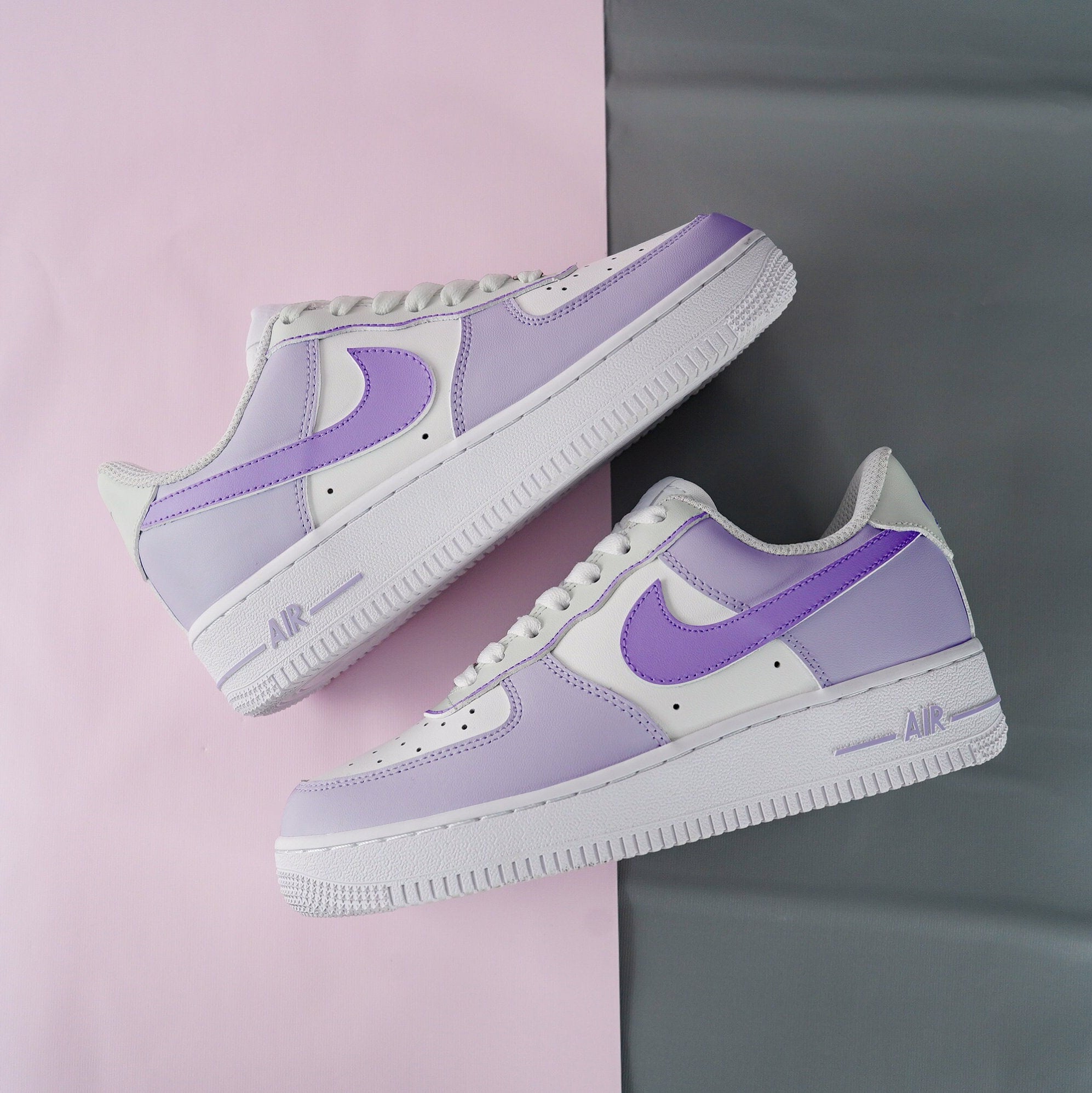 Purple Air Force 1s Custom Shoes Sneakers-shecustomize