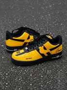 Custom Air Force 1 Yellow Black Stripes Camaro Logo-shecustomize