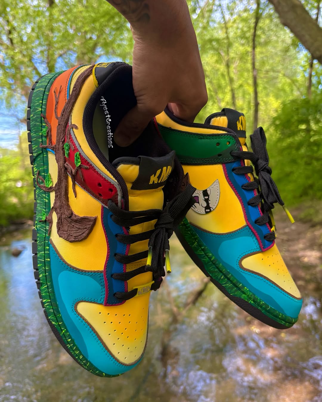 Hand Painted KND Themed Custom Sneakers-shecustomize