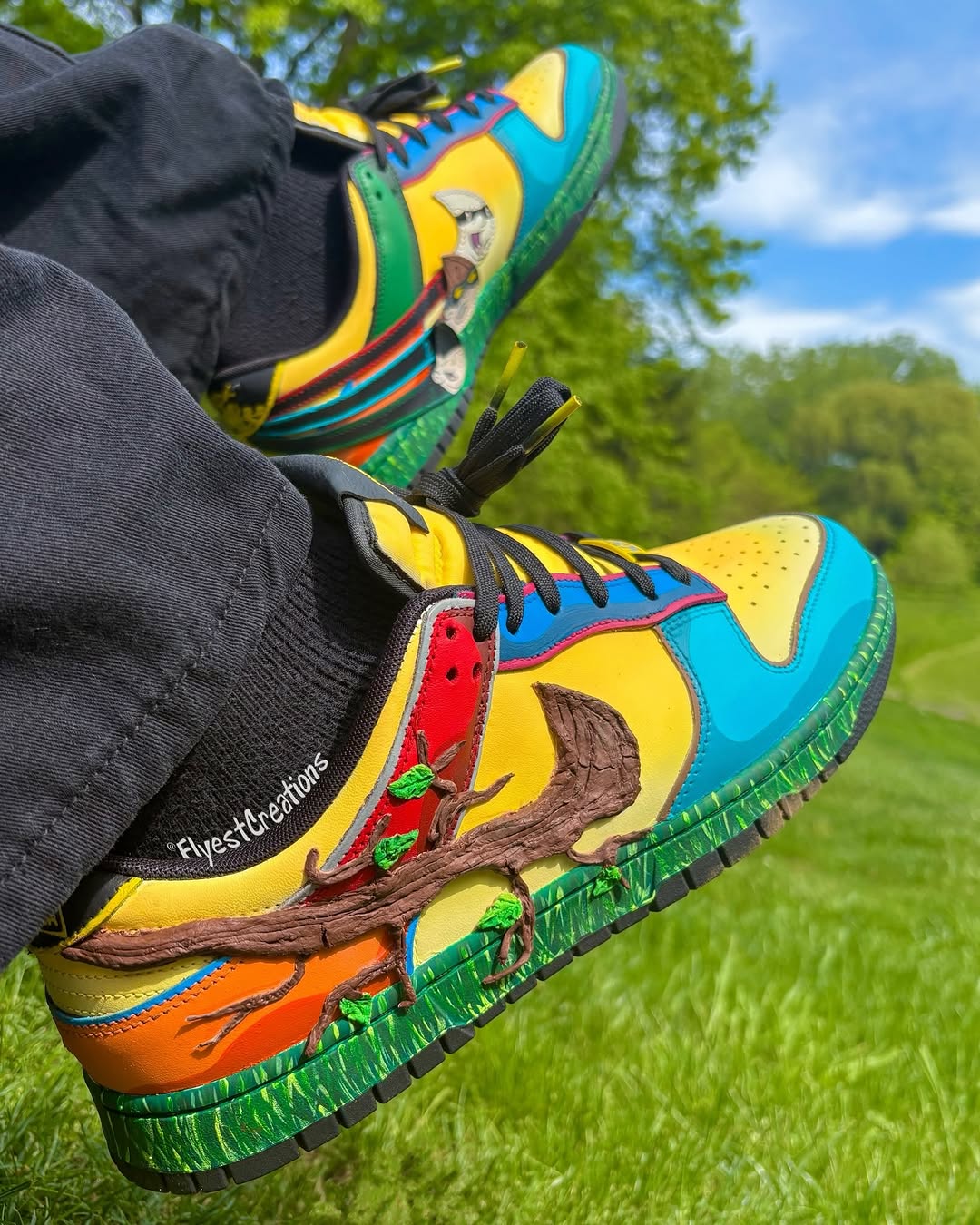 Hand Painted KND Themed Custom Sneakers-shecustomize