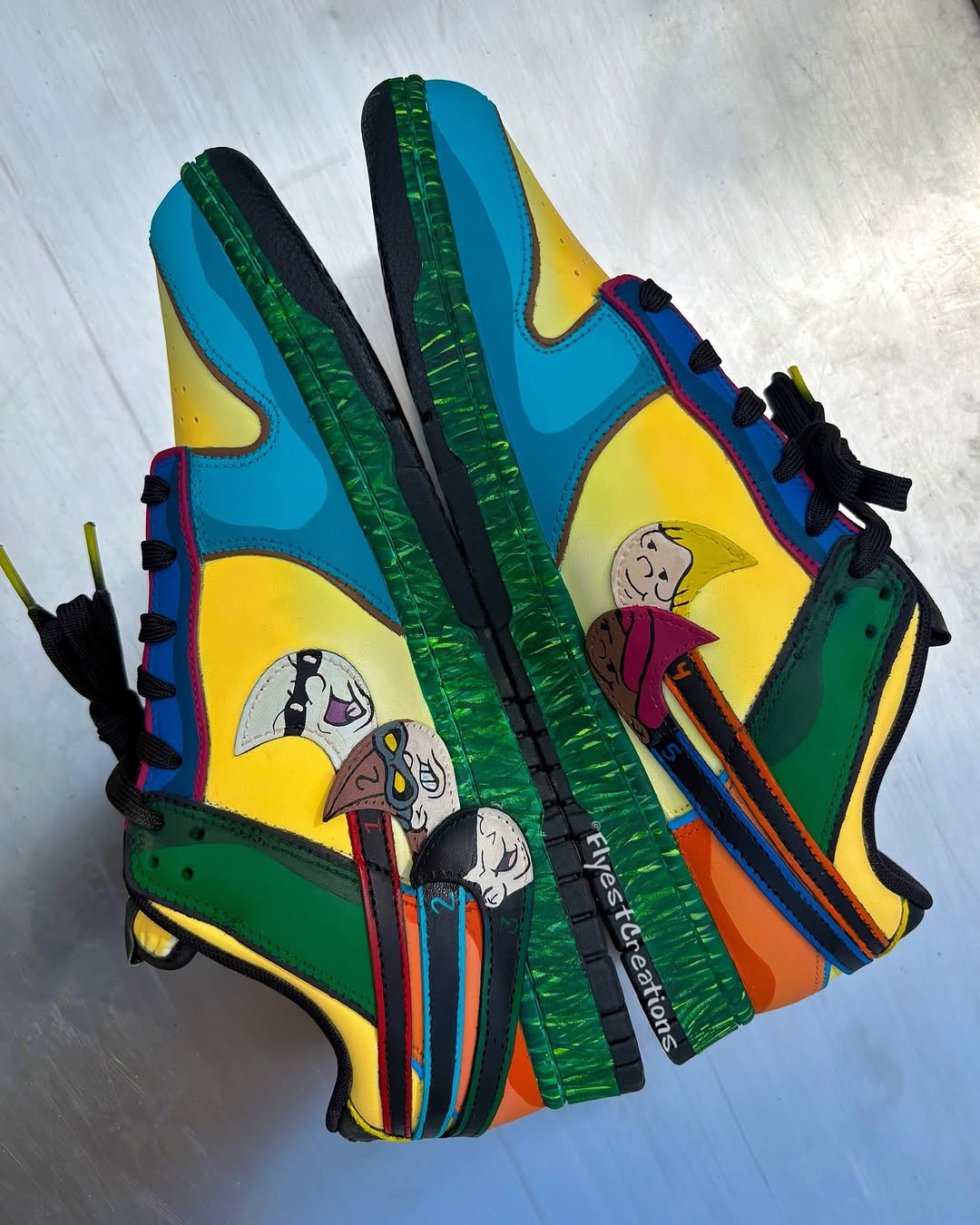 Hand Painted KND Themed Custom Sneakers-shecustomize