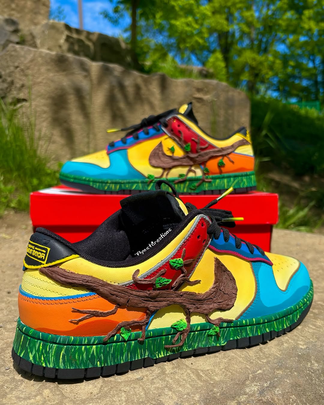 Hand Painted KND Themed Custom Sneakers-shecustomize