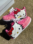 Hand Painted Hello Kitty Custom Pink Air Force 1 Sneakers-shecustomize