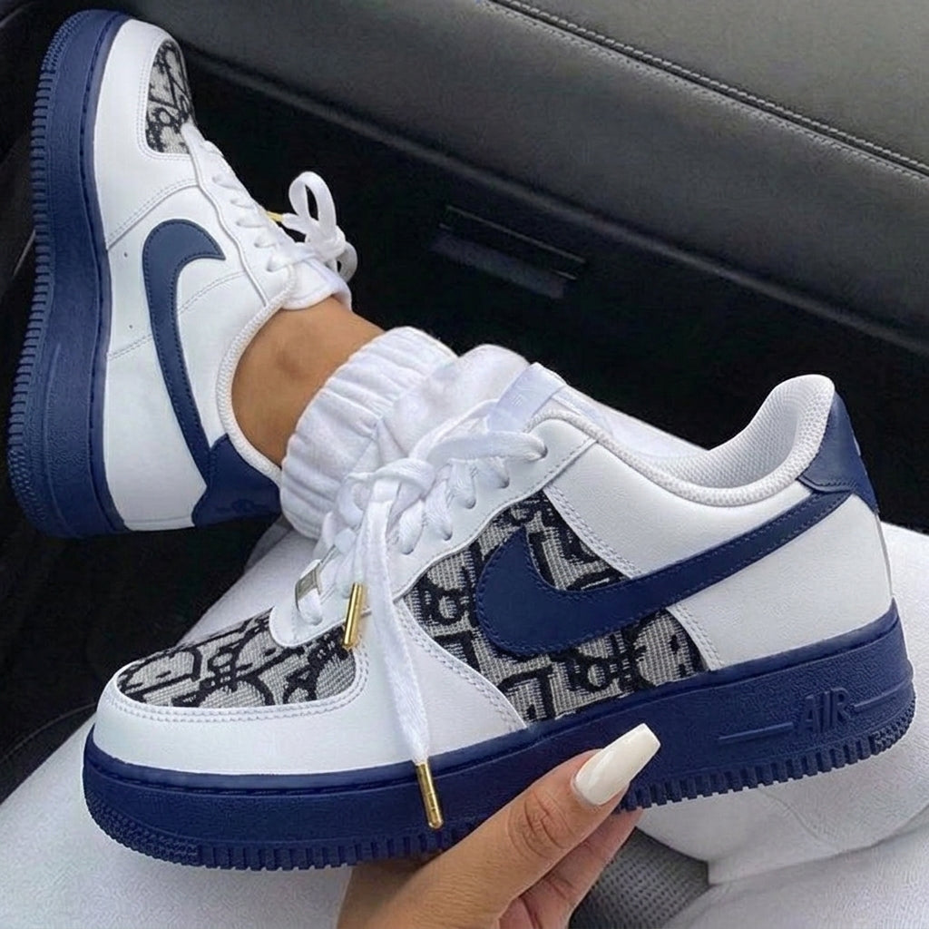 Dark Blue Dior Custom Air Force 1