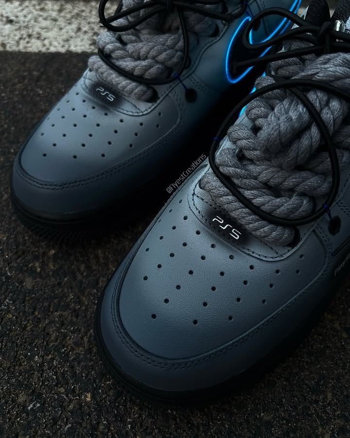 Hand Painted PS5 Custom Air Force 1 Sneakers-shecustomize