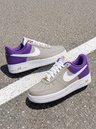 Gray Blue White Custom Air Force 1-shecustomize