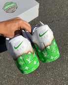 Hand Painted Green Custom Air Force 1 Sneakers-shecustomize