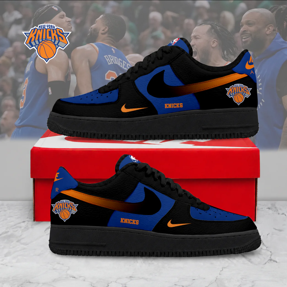 Knicks NBA Custom Sneakers Hand Painted AF1 Streetwear