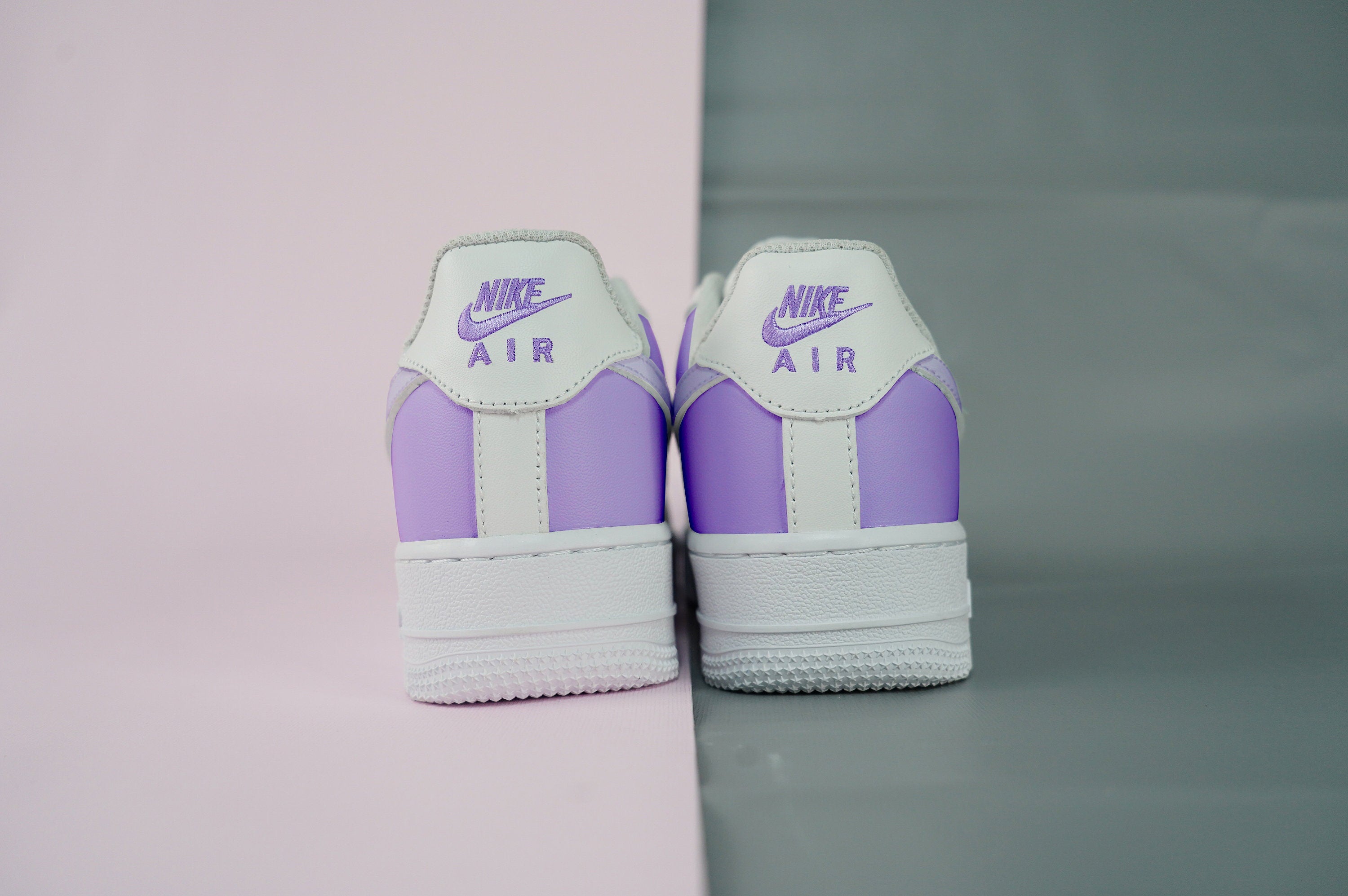 Lavender Purple Air Force 1s Custom Shoes Sneakers-shecustomize