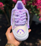Hand Painted Custom Purple Air Force 1 Sneakers-shecustomize