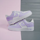 Light Purple Air Force 1s Custom Shoes Sneakers-shecustomize