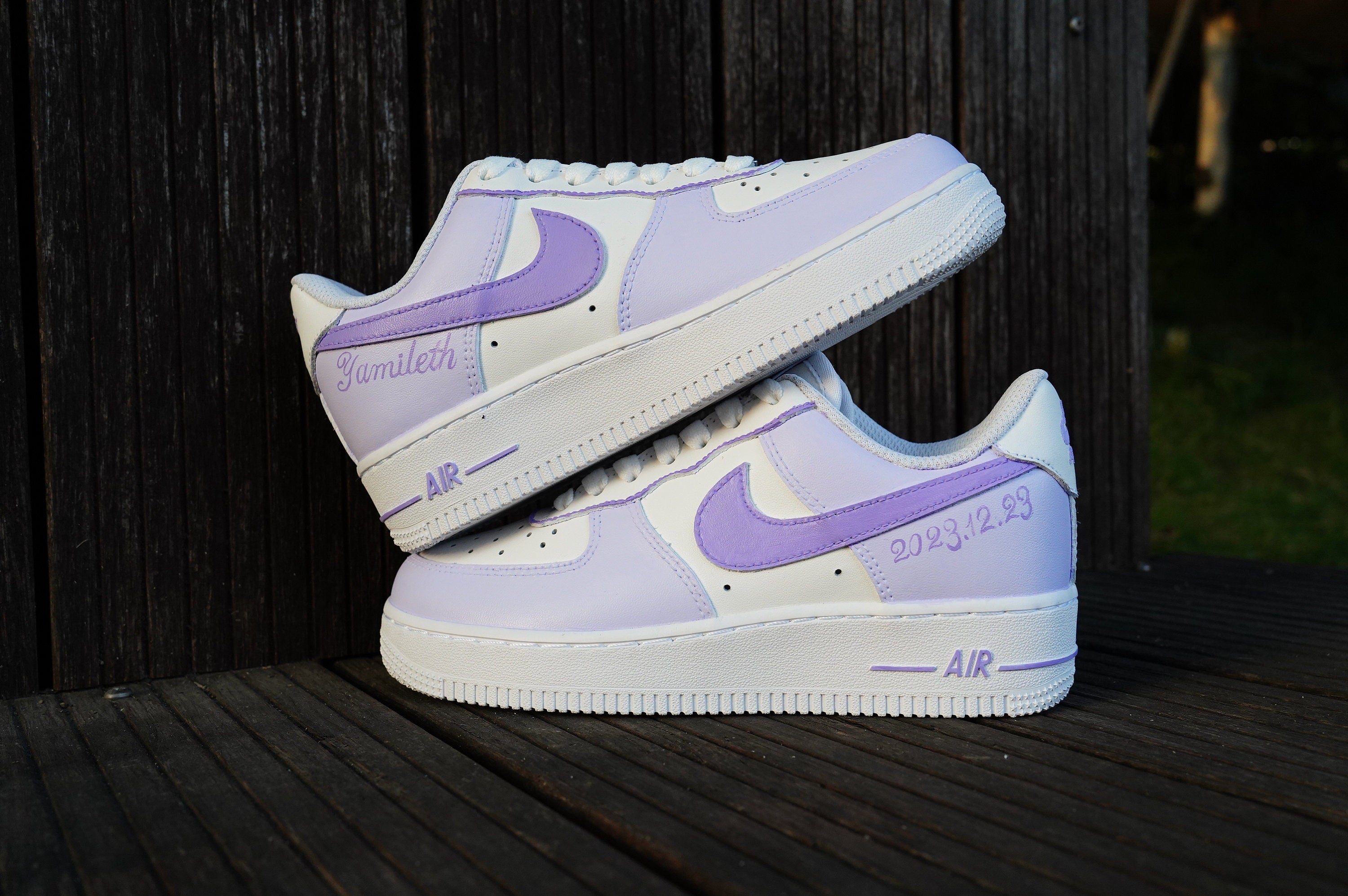 Purple Air Force 1s Custom Shoes Sneakers-shecustomize