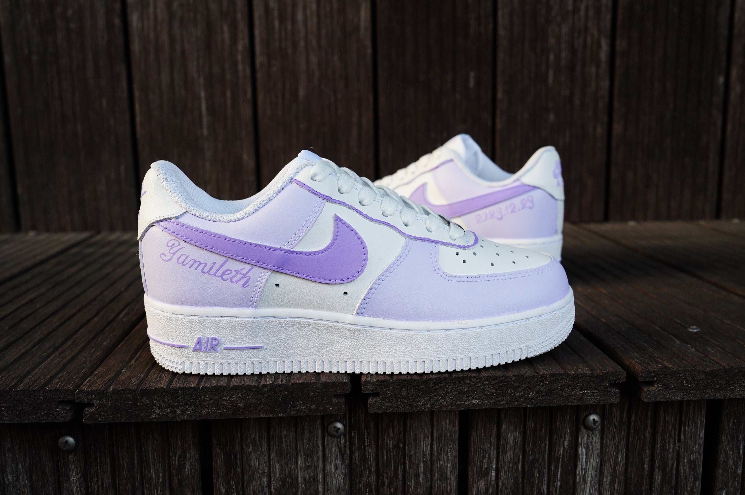 Purple Air Force 1s Custom Shoes Sneakers-shecustomize