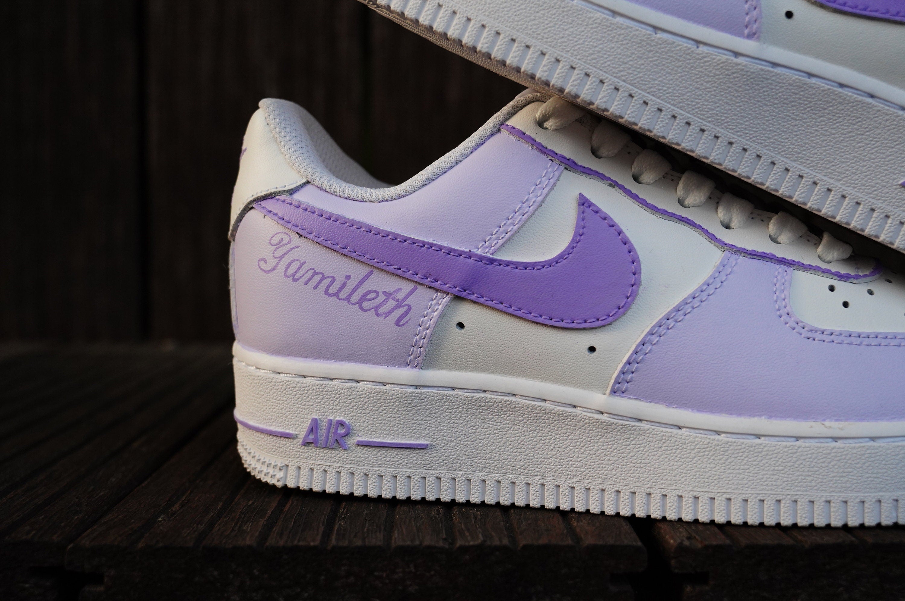 Purple Air Force 1s Custom Shoes Sneakers-shecustomize