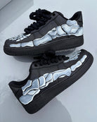 Hand Painted Skeleton Custom Air Force 1 Sneakers-shecustomize